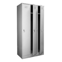 Шкаф для одежды 3-секционный металлический ШРМ - 33